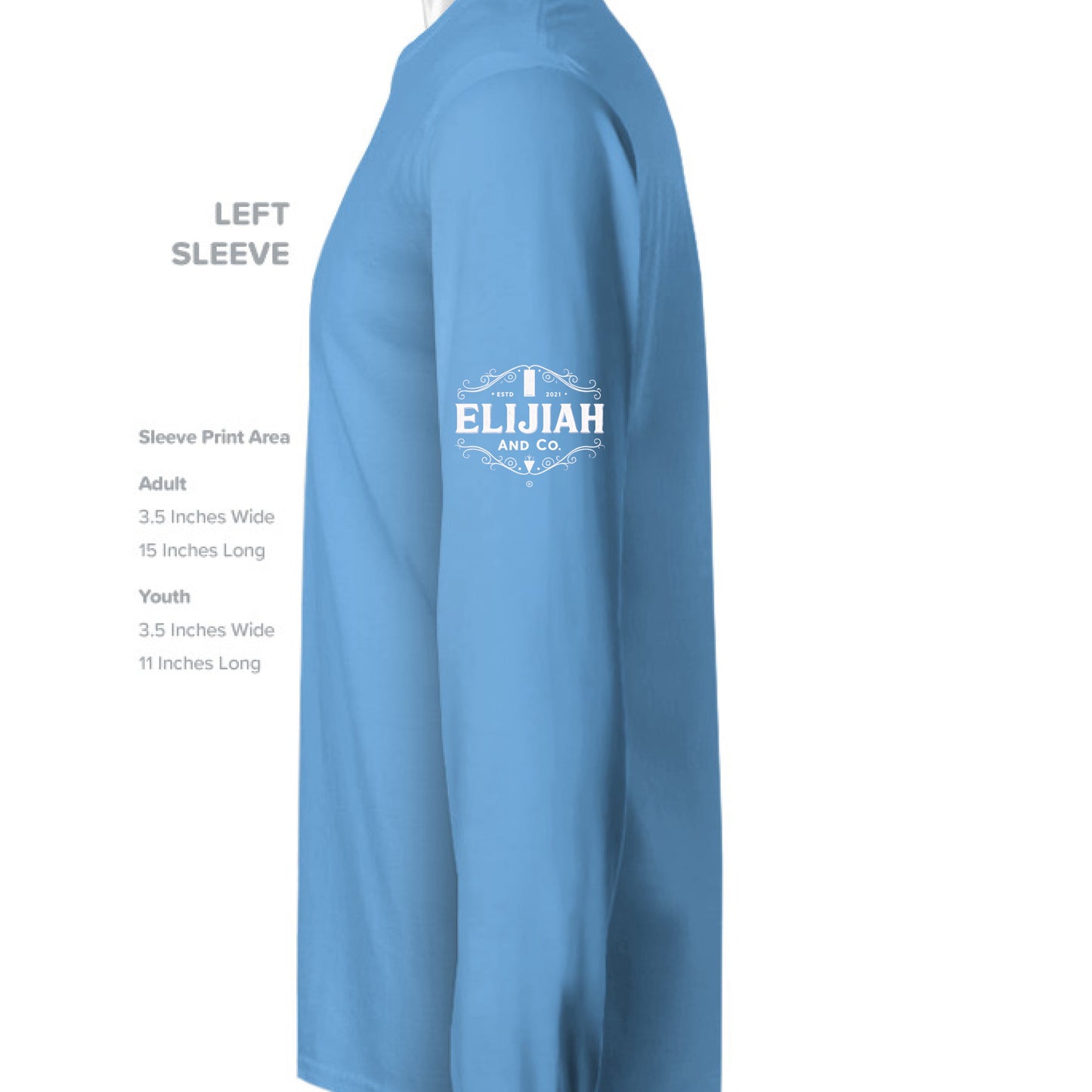 Azure Blue / Bright White - SLEEVE_LEFT